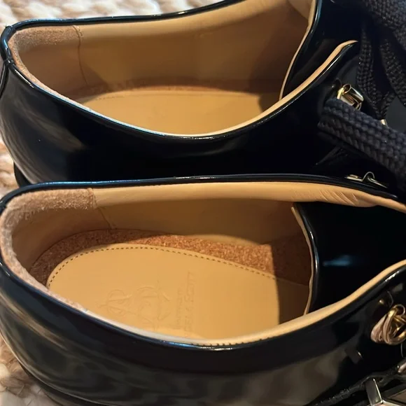 Elegant Black Patent Leather Mr Logan Oxford from The Office of Angela Scott - Picture 3 of 13